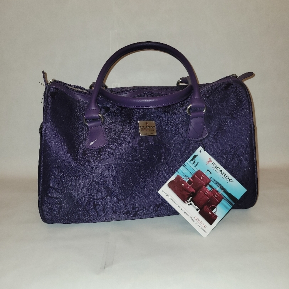 NWT Ricardo Beverly Hills Purple Travel Tote